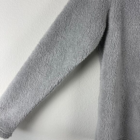Patagonia Los Gatos Pullover Womens Medium Gray Fleece 1/4 Zip High Pile - Picture 10 of 14